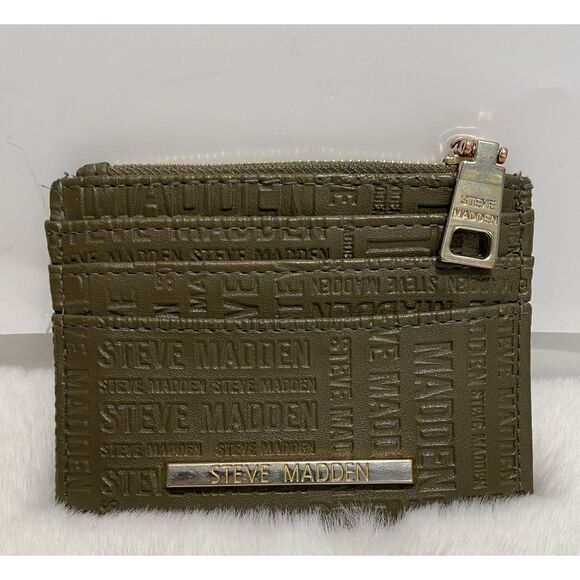 Steve Madden Upcycled Green and Pink Clutch/Wallet - Picture 2 of 3